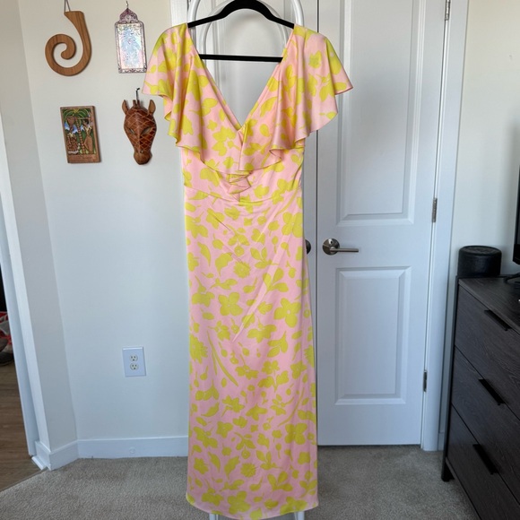 NWT Kate Spade Floral Splash Midi Dress - Picture 4 of 9